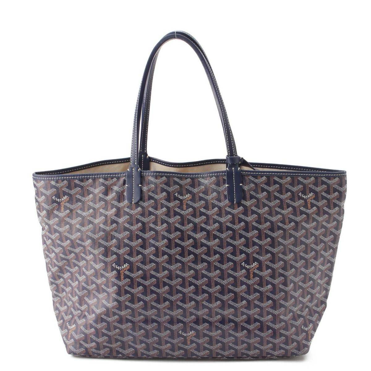ゴヤール GOYARD サンルイPM ポーチ付き PVC×レザー トートバッグ