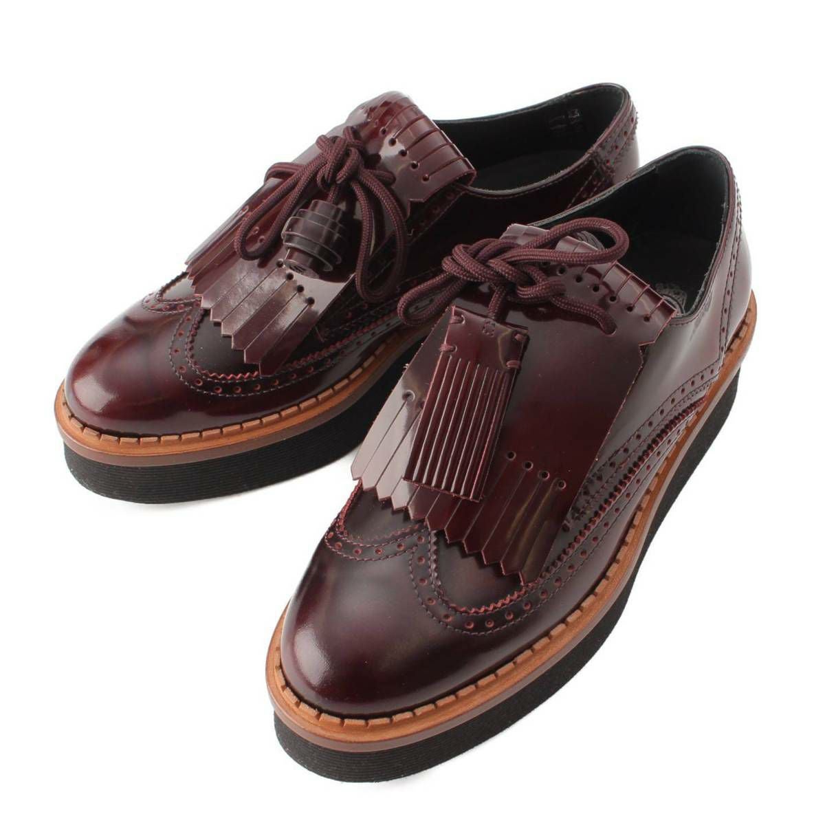 トッズ Tods タッセル レザー オックスフォード ローファー シューズ