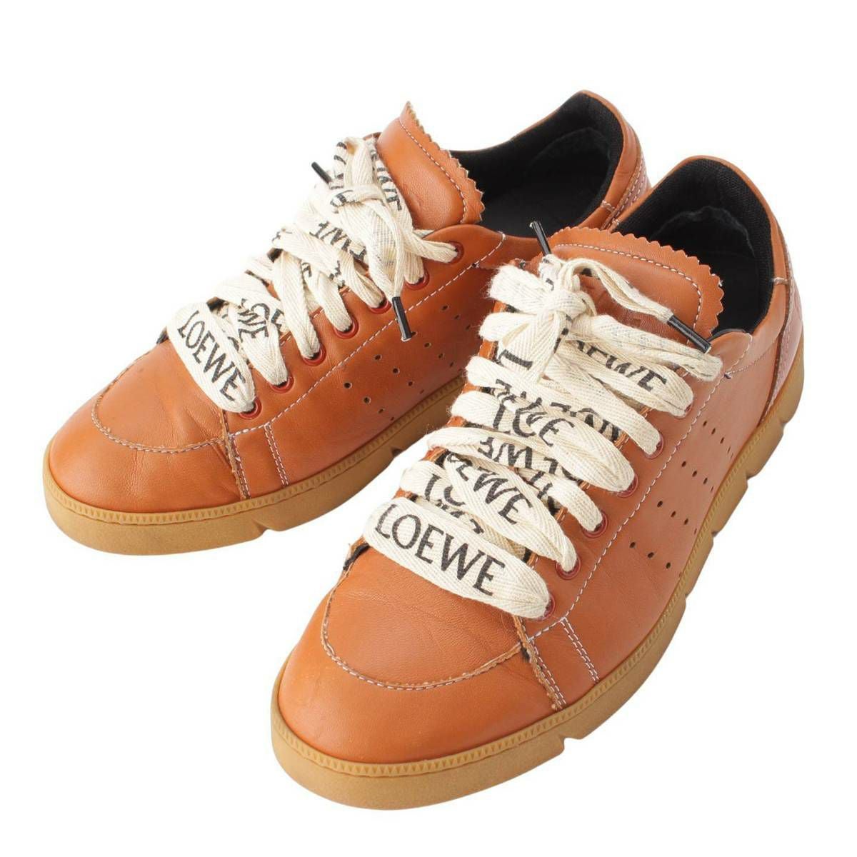 ロエベ Loewe メンズ レザー ロゴ アナグラム ローカット スニーカー