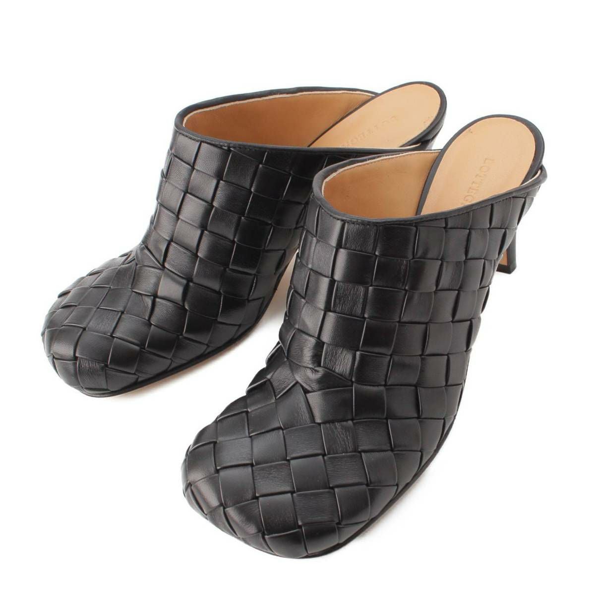 ボッテガヴェネタ Bottega Veneta イントレチャート レザー ミュール