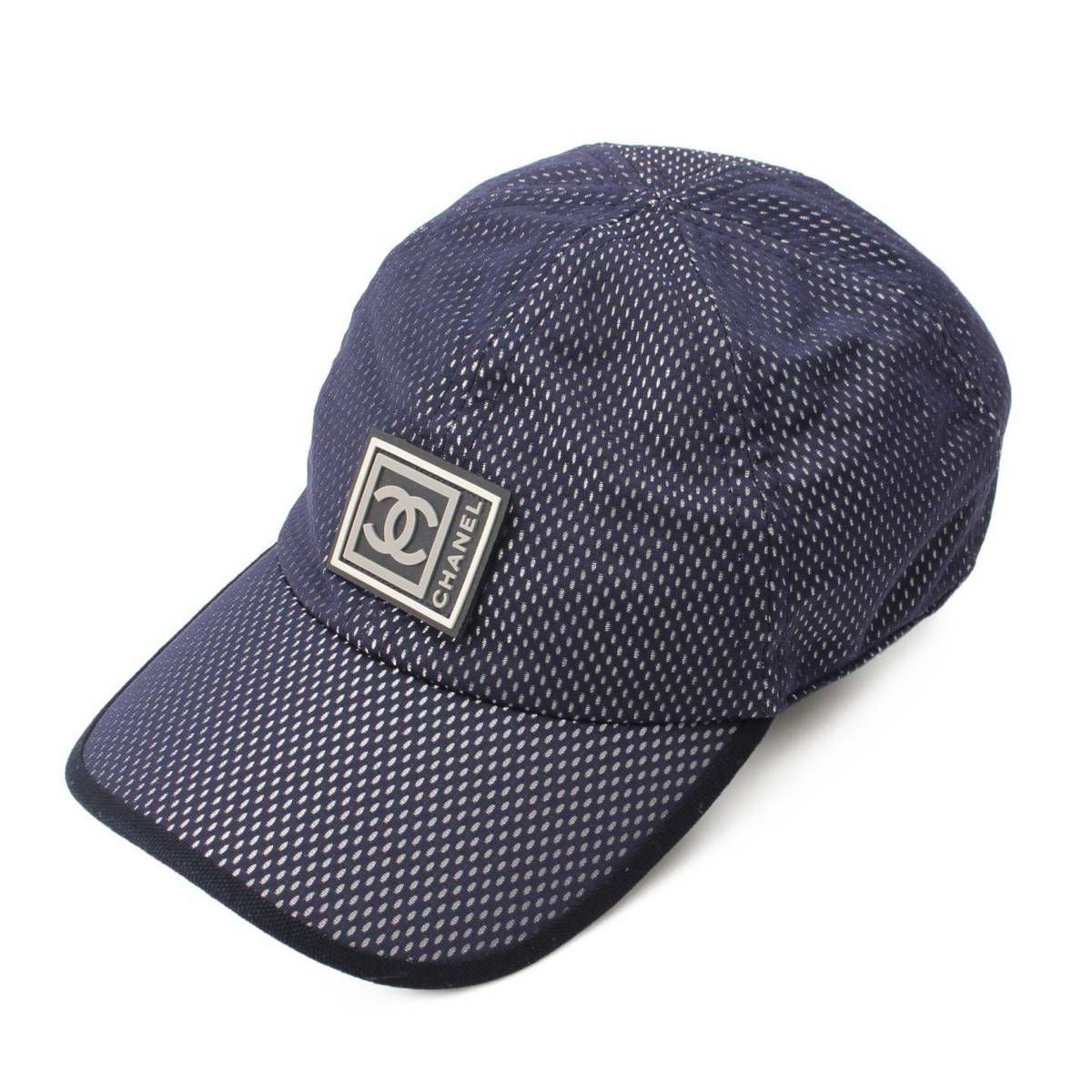 CHANEL シャネル　スポーツ　キャップ　ココマーク　帽子　ベースボール シャネル Chanel スポーツライン ココマーク ロゴ メッシュ ベース