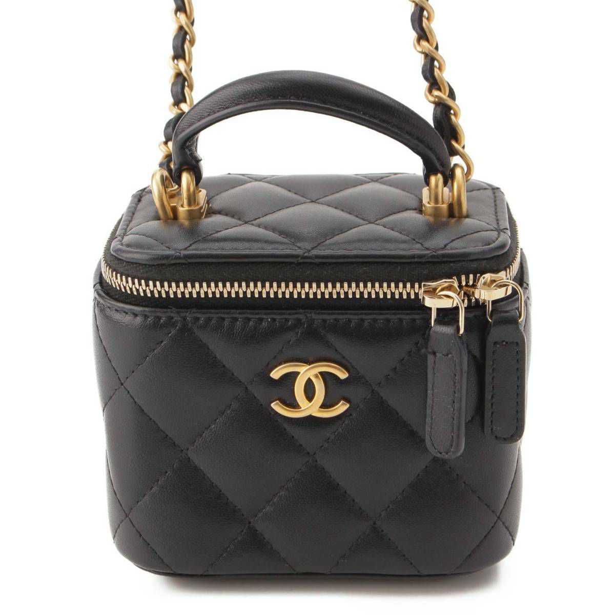 シャネル Chanel マトラッセ ラムスキン チェーンショルダー ミニ