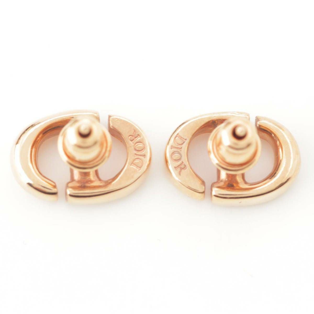 ディオール DIOR Petit CD ロゴ ピアス ピンクゴールド | 中古通販