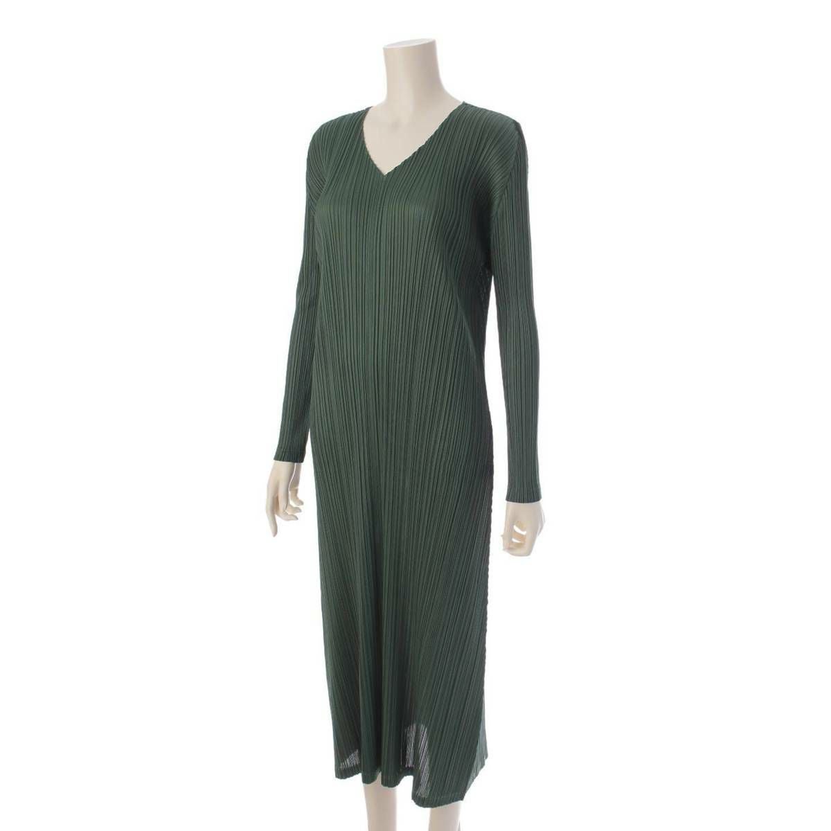 イッセイミヤケ Issey miyake プリーツプリーズ 23AW Vネック 長袖
