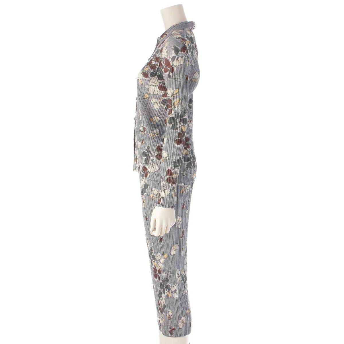 イッセイミヤケ Issey miyake フラワー 花柄 プリント スカート