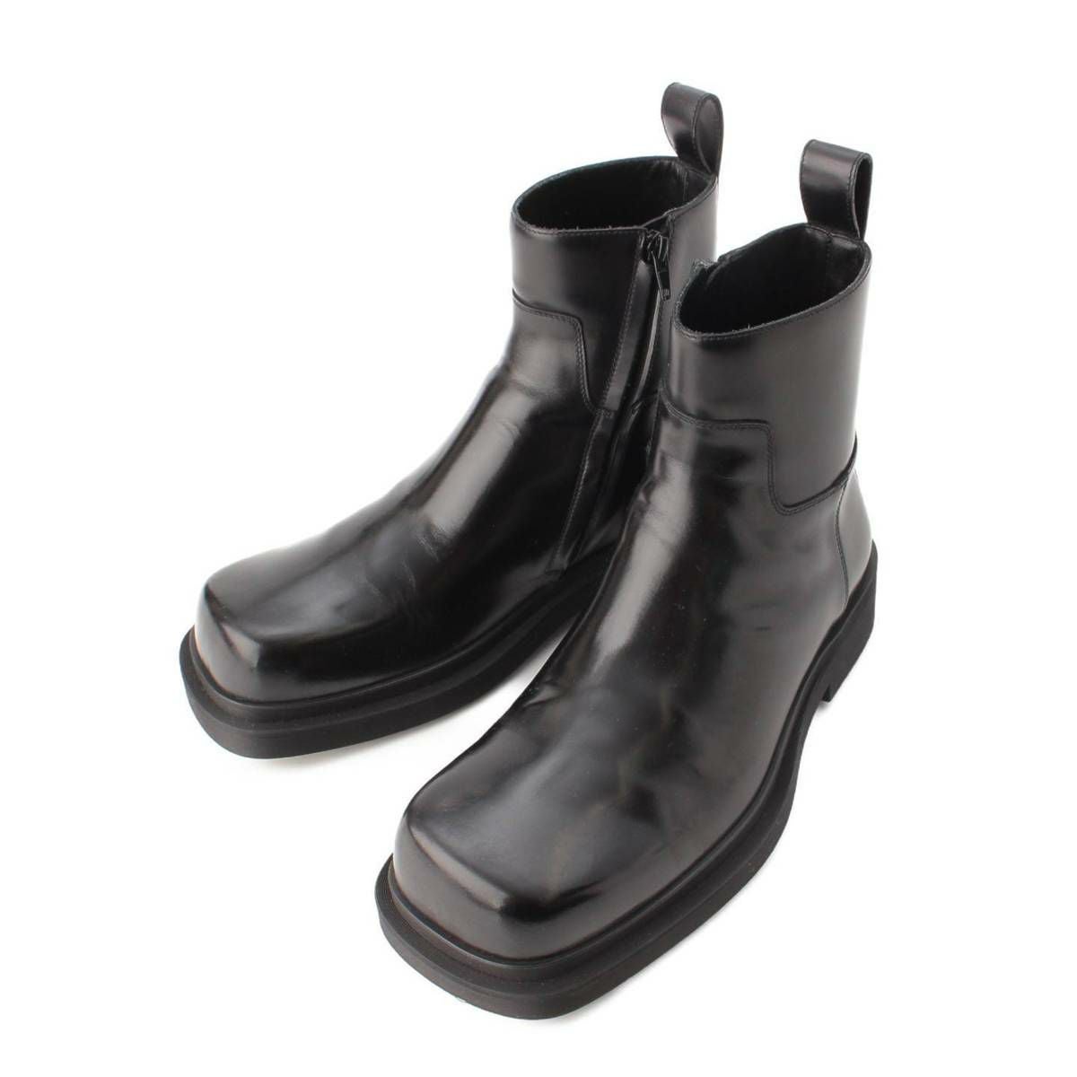 ボッテガヴェネタ Bottega Veneta サイドジップ スクエアトゥー レザー