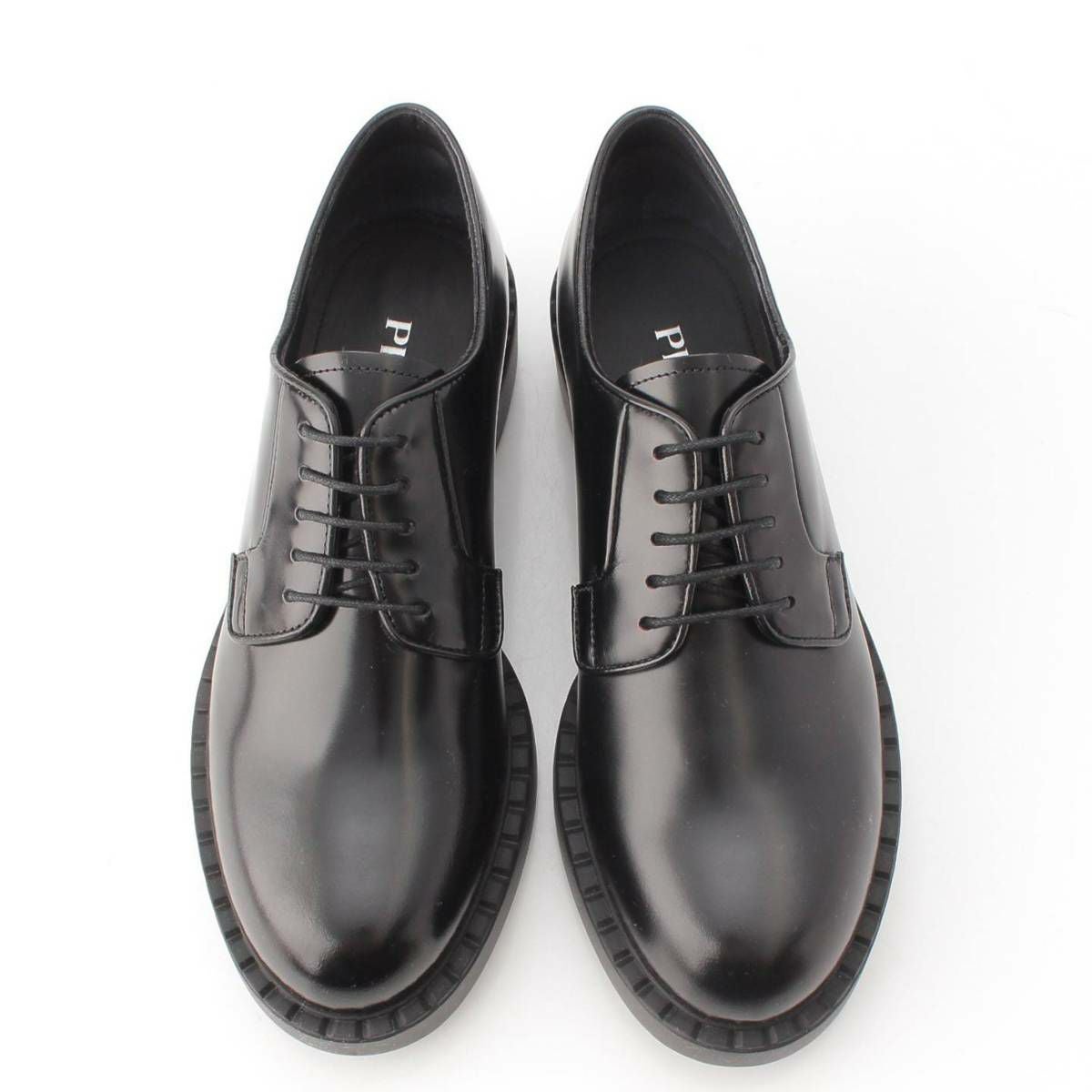 プラダ Prada メンズ ブラッシュドレザー レースアップ プレーントゥ