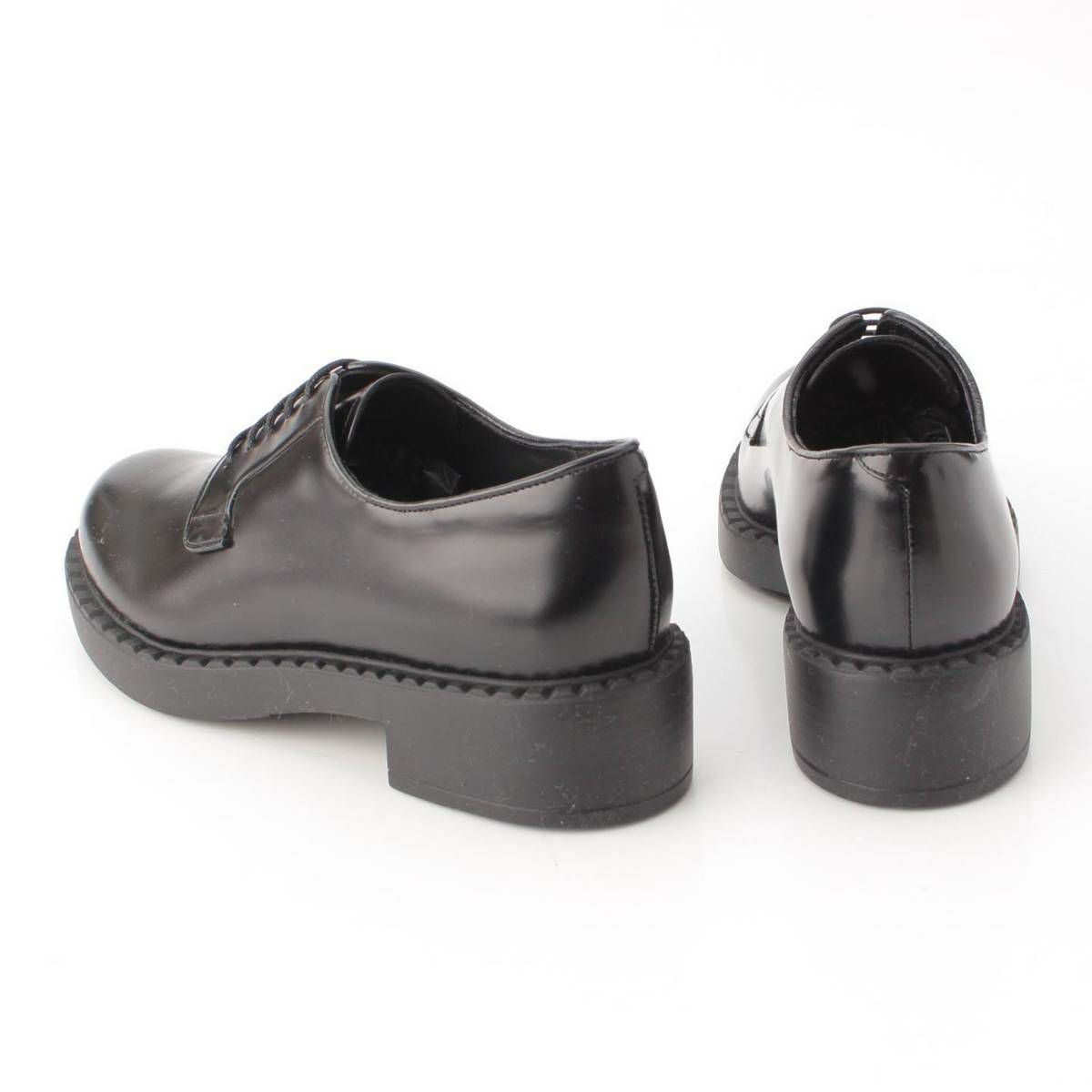 プラダ Prada メンズ ブラッシュドレザー レースアップ プレーントゥ