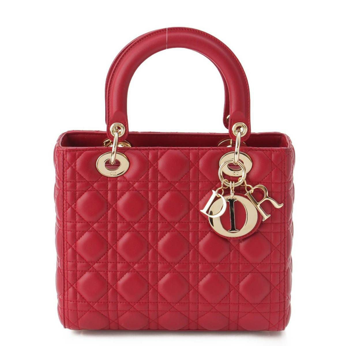 ディオール DIOR レディディオール カナージュ ミディアム レザー 2way