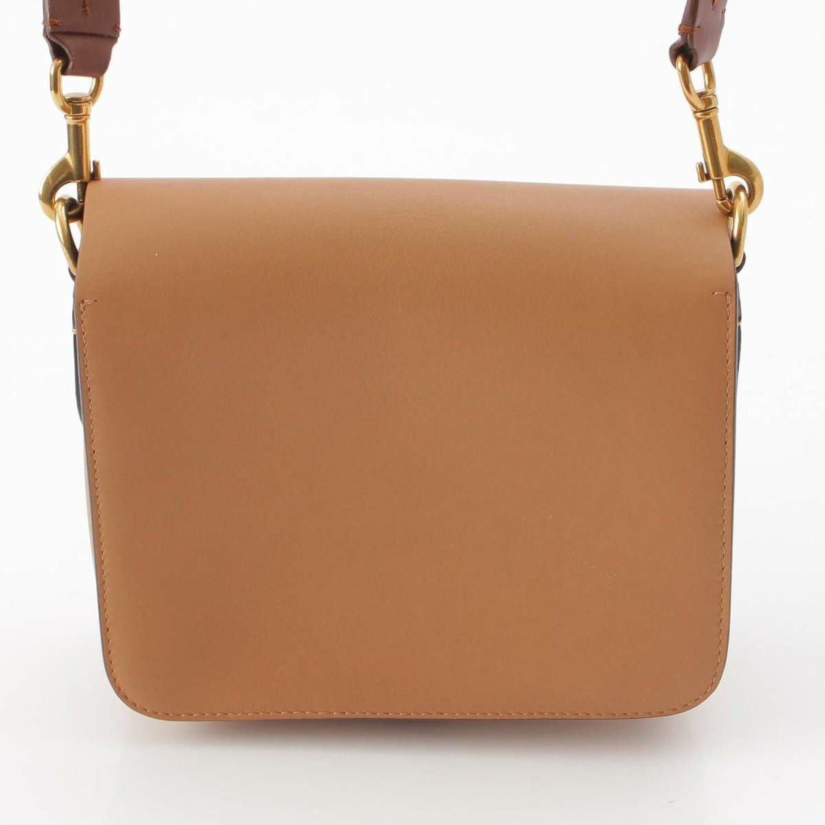 バーバリー Burberry ロンドン ロゴ レザー ショルダーバッグ ブラウン