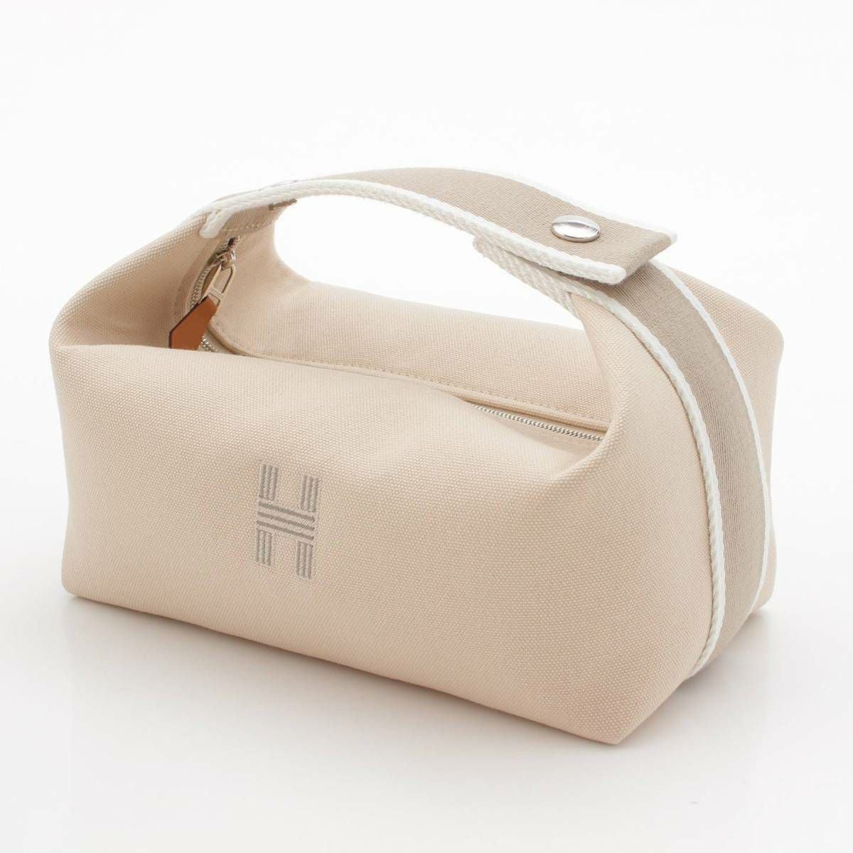 エルメス Hermes ブリッドア ブラックPM キャンバス ポーチ