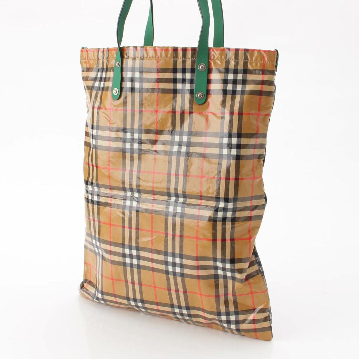 バーバリー Burberry ノバチェック ビニール PVC トートバッグ