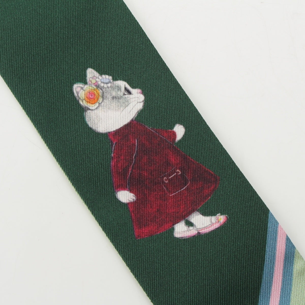 グッチ ヒグチユウコ Yuko Higuchi シルク ネックボウ スカーフ ロゴ