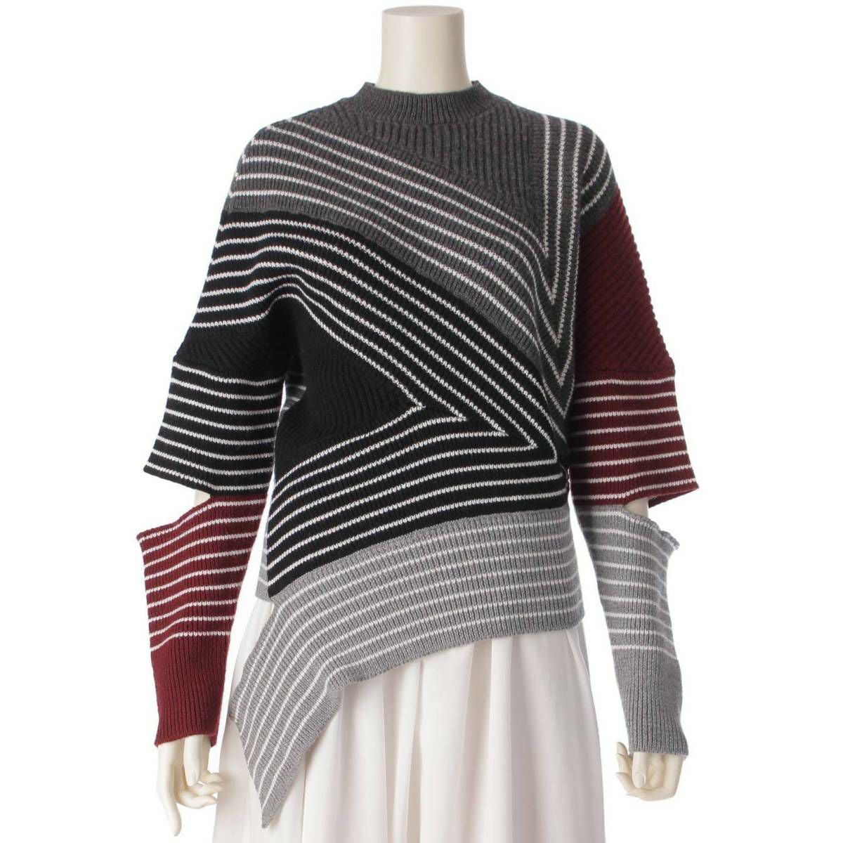 【美品】ステラマッカートニー 22AW デザイン ウール ニット セーター 34 ステラマッカートニー Stella McCartney 22AW デザイン ウール 長袖