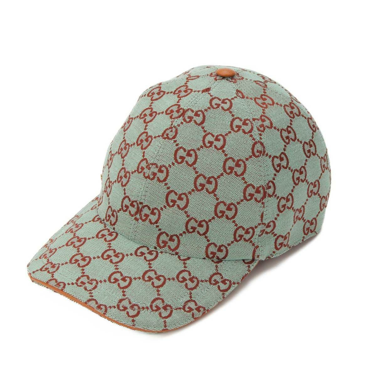 グッチ Gucci GGキャンバス ベースボールキャップ 帽子 748475 ペール