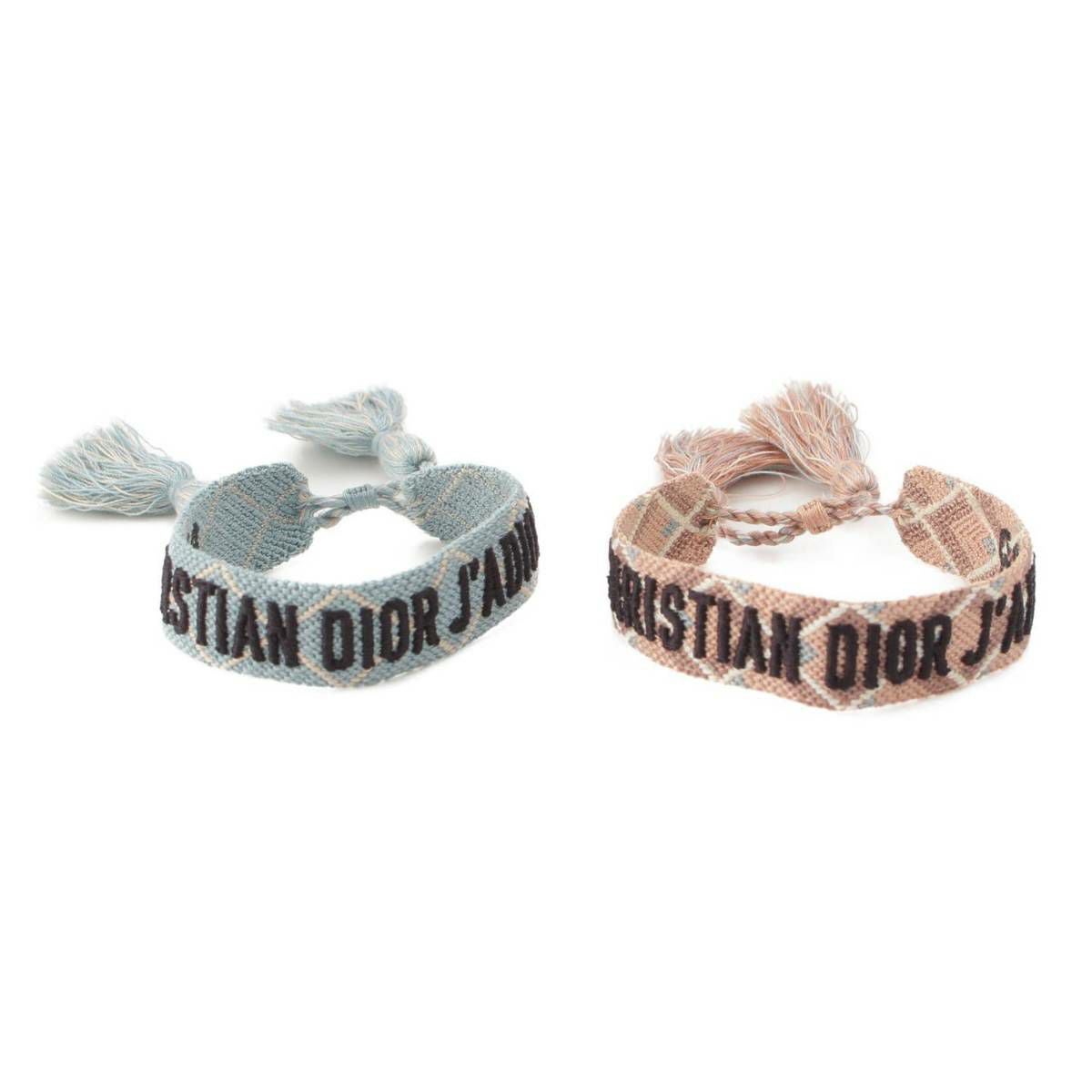Christian Dior J’ADIOR コットン　ミサンガ　ブレスレット ディオール DIOR J'ADIOR ロゴ 刺繍 コットン ブレスレット ミサンガ 2