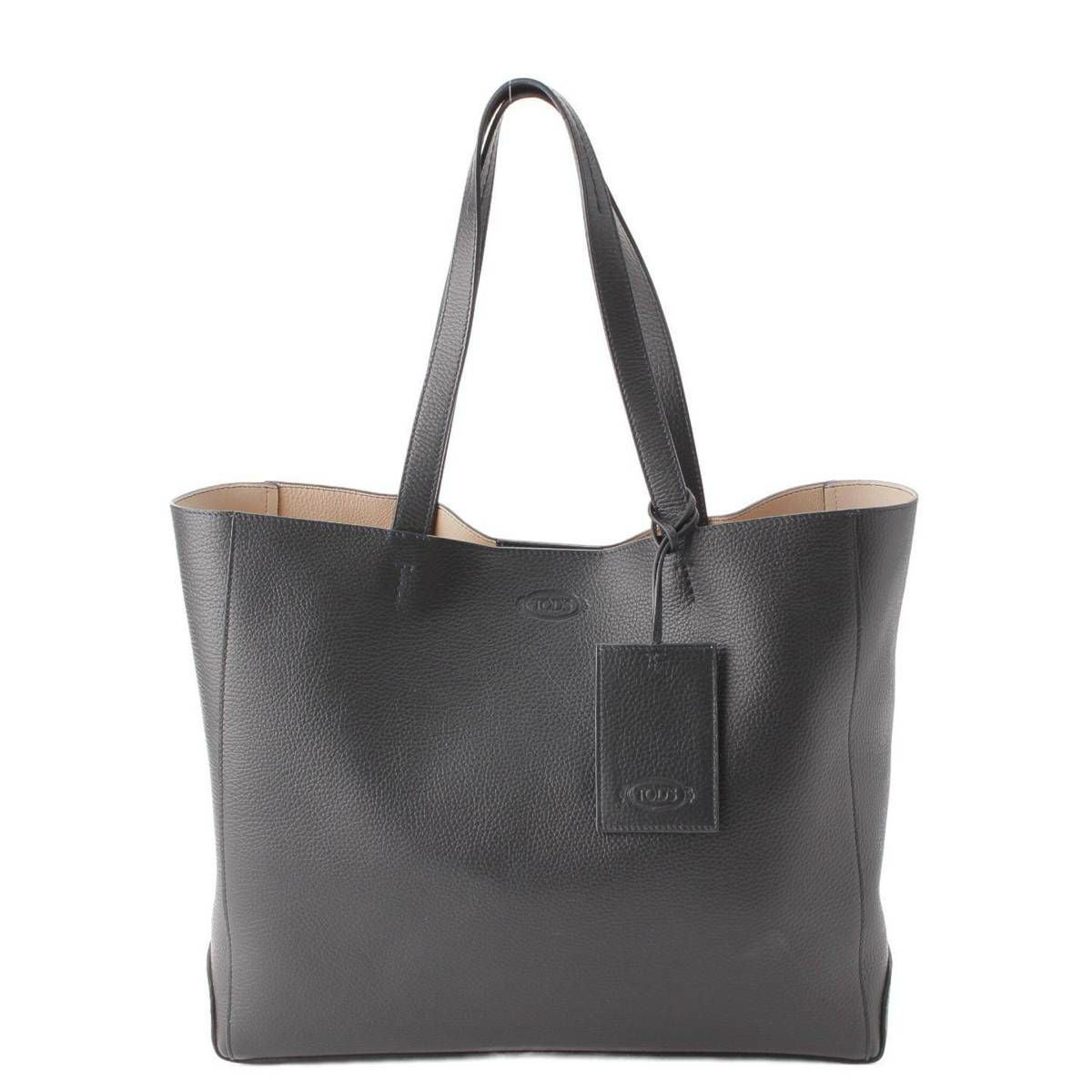 トッズ Tods メンズ ロゴ レザー ショッピング ミディアム トート