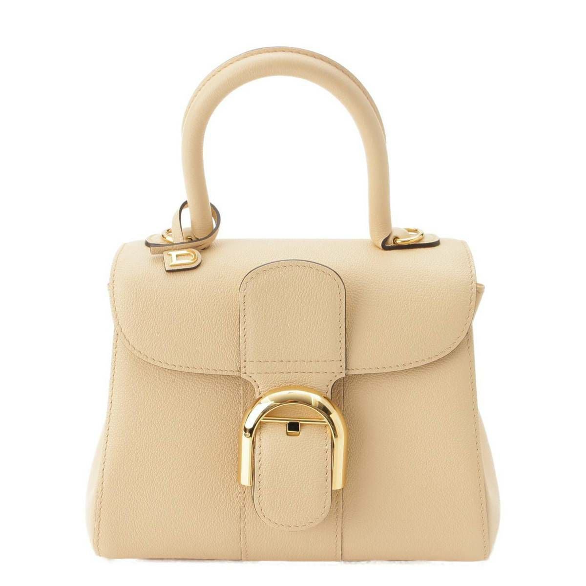 DELVAUX デルヴォー ブリヨン ミニ ロデオカーフ ベージュ