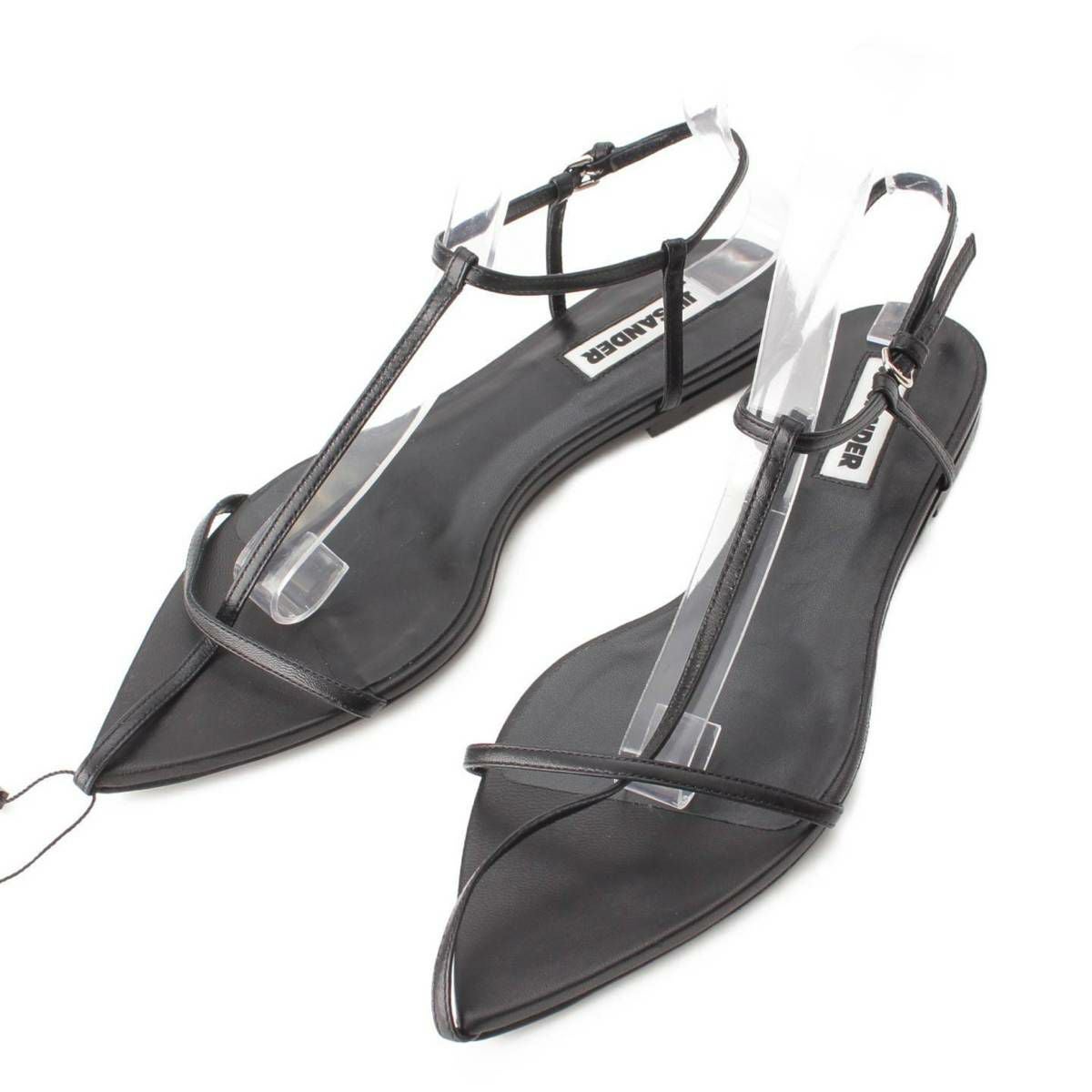 ジルサンダー Jil Sander ポインティッドトゥ レザー ストラップ