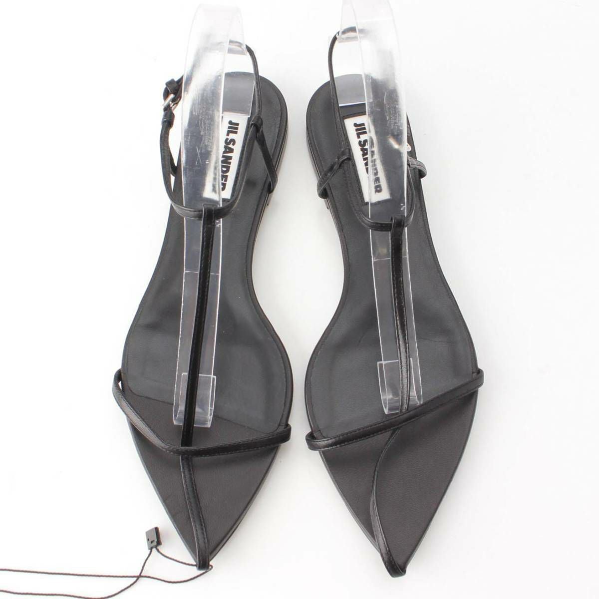 ジルサンダー Jil Sander ポインティッドトゥ レザー ストラップ