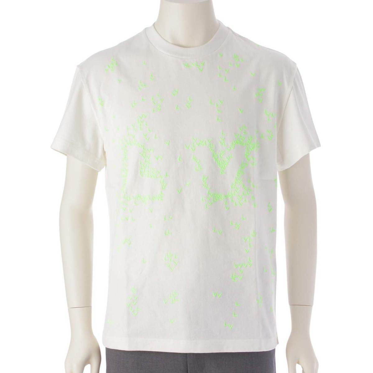 【美品】22年新作LOUIS VUITTON ルイヴィトンTシャツ　ホワイト ルイヴィトン 22AW メンズ LVスプレッド ロゴ Tシャツ カットソー