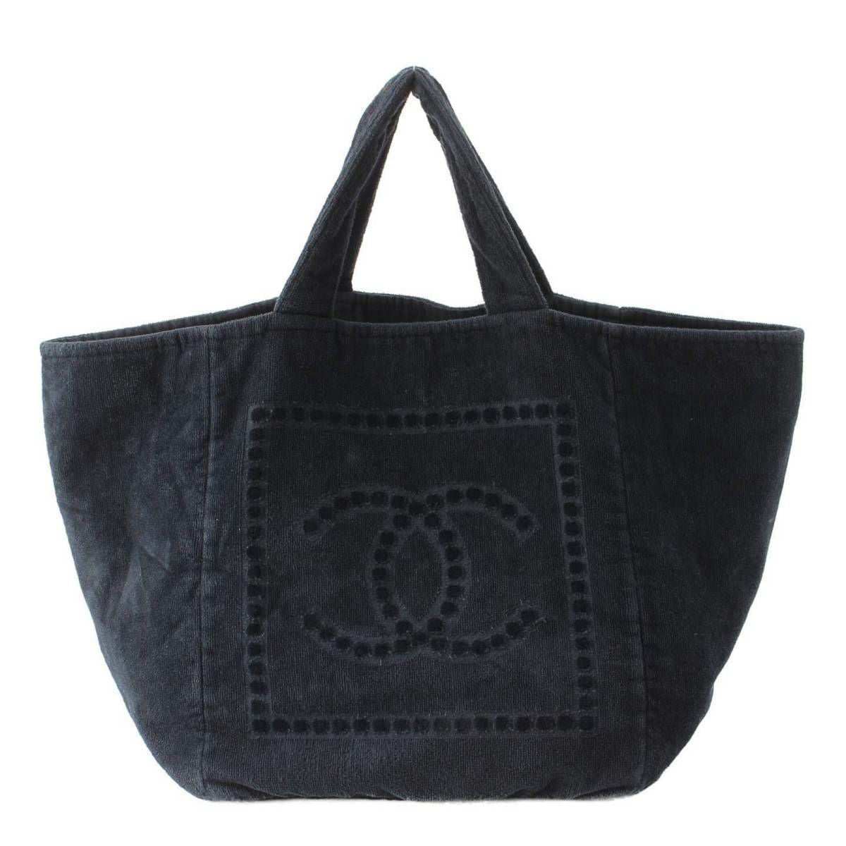 シャネル Chanel スポーツライン ココマーク パイル コットン トート