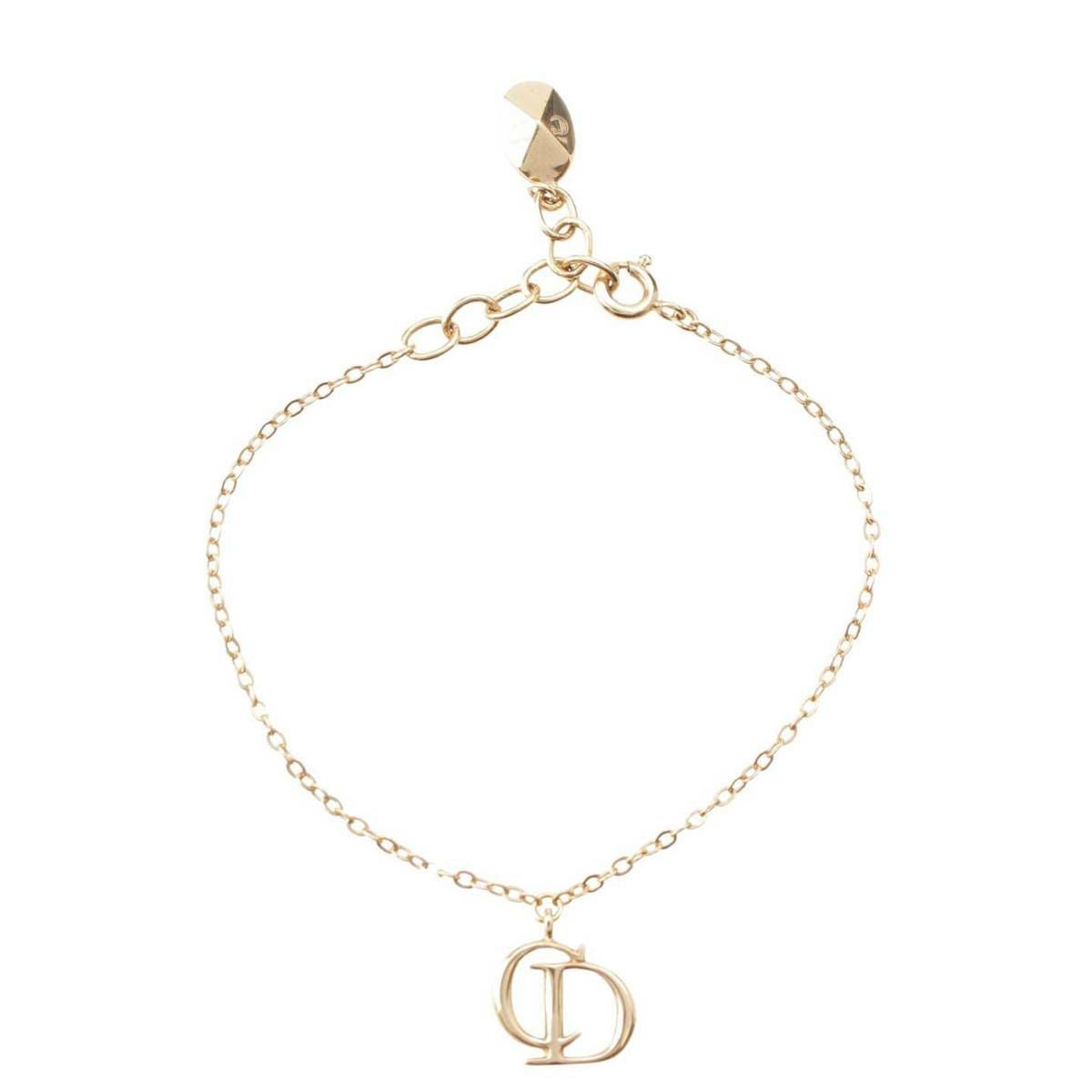 ディオール DIOR CDロゴ チェーン ブレスレット アクセサリー ゴールド