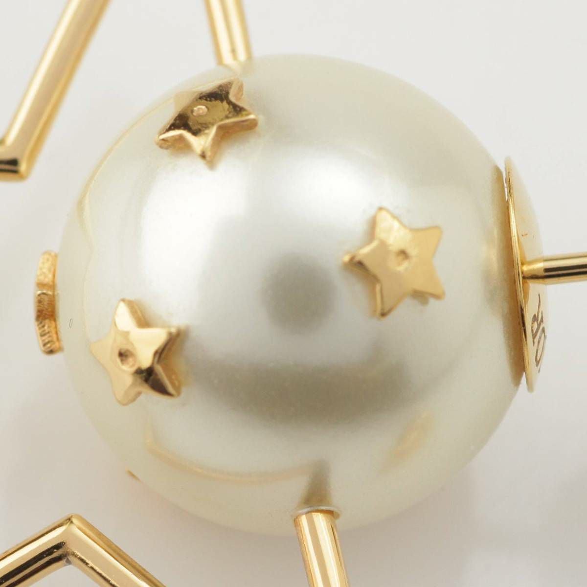 Dior トライバル　パール　スター　ロゴ　ピアス　ゴールド ディオール DIOR トライバル パール スター 星 CDロゴ ピアス