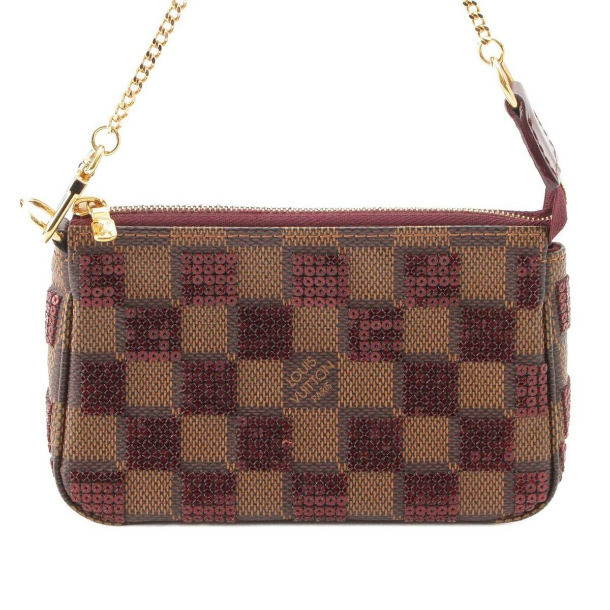 ルイヴィトン Louis Vuitton ダミエパイエット ミニポシェットアクセ