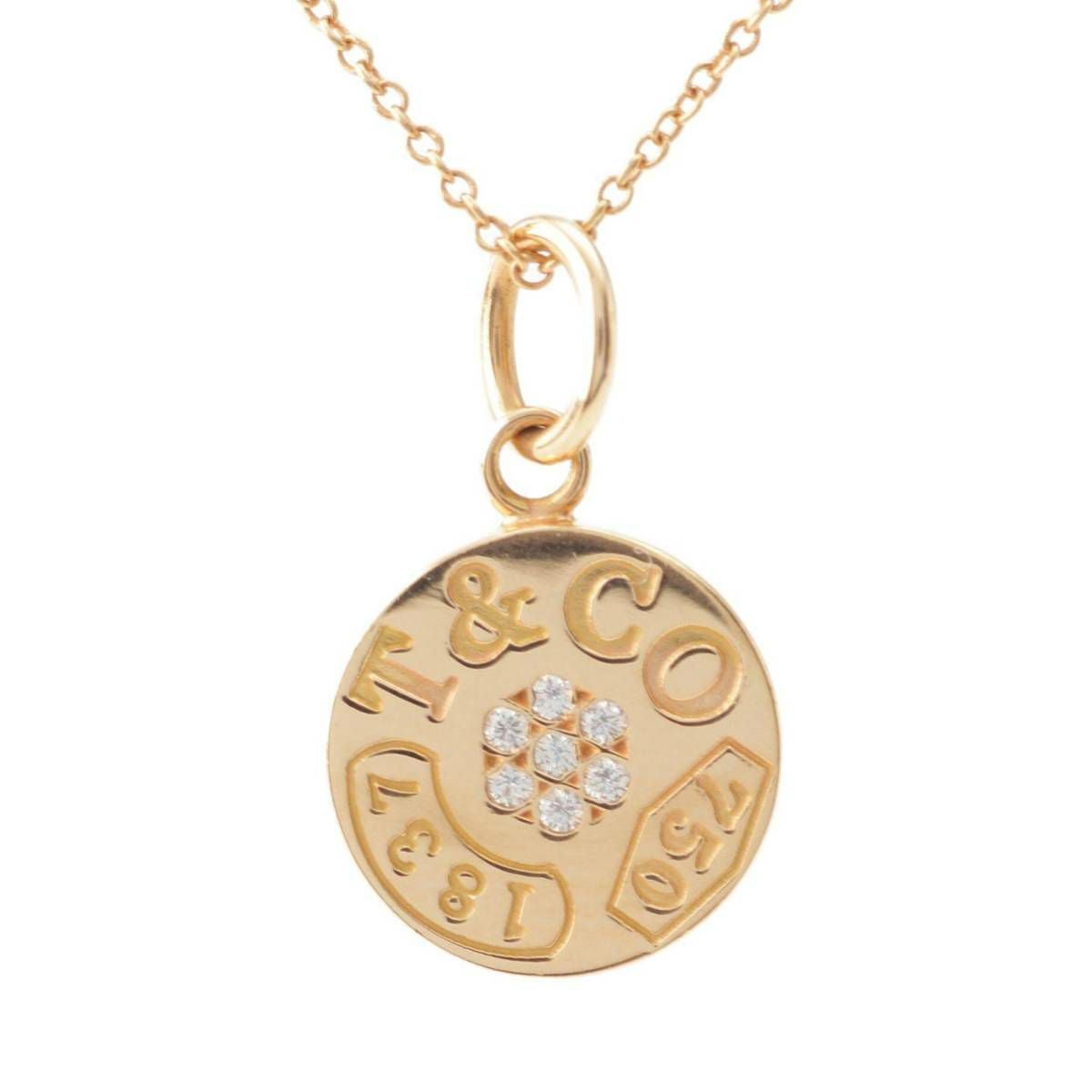 ティファニー Tiffany 1837 サークルラウンド 7Pダイヤモンド 750PG
