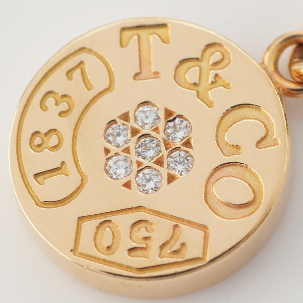 ティファニー Tiffany 1837 サークルラウンド 7Pダイヤモンド 750PG
