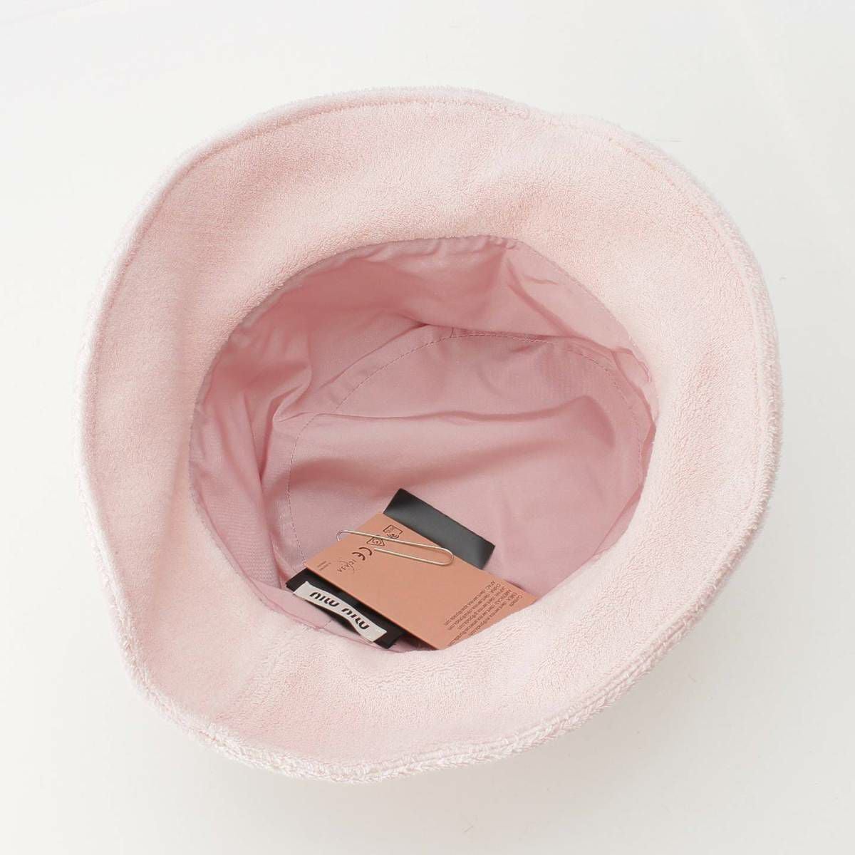 ミュウミュウ Miu Miu 22SS ロゴ パイル バケットハット 帽子 5HC196