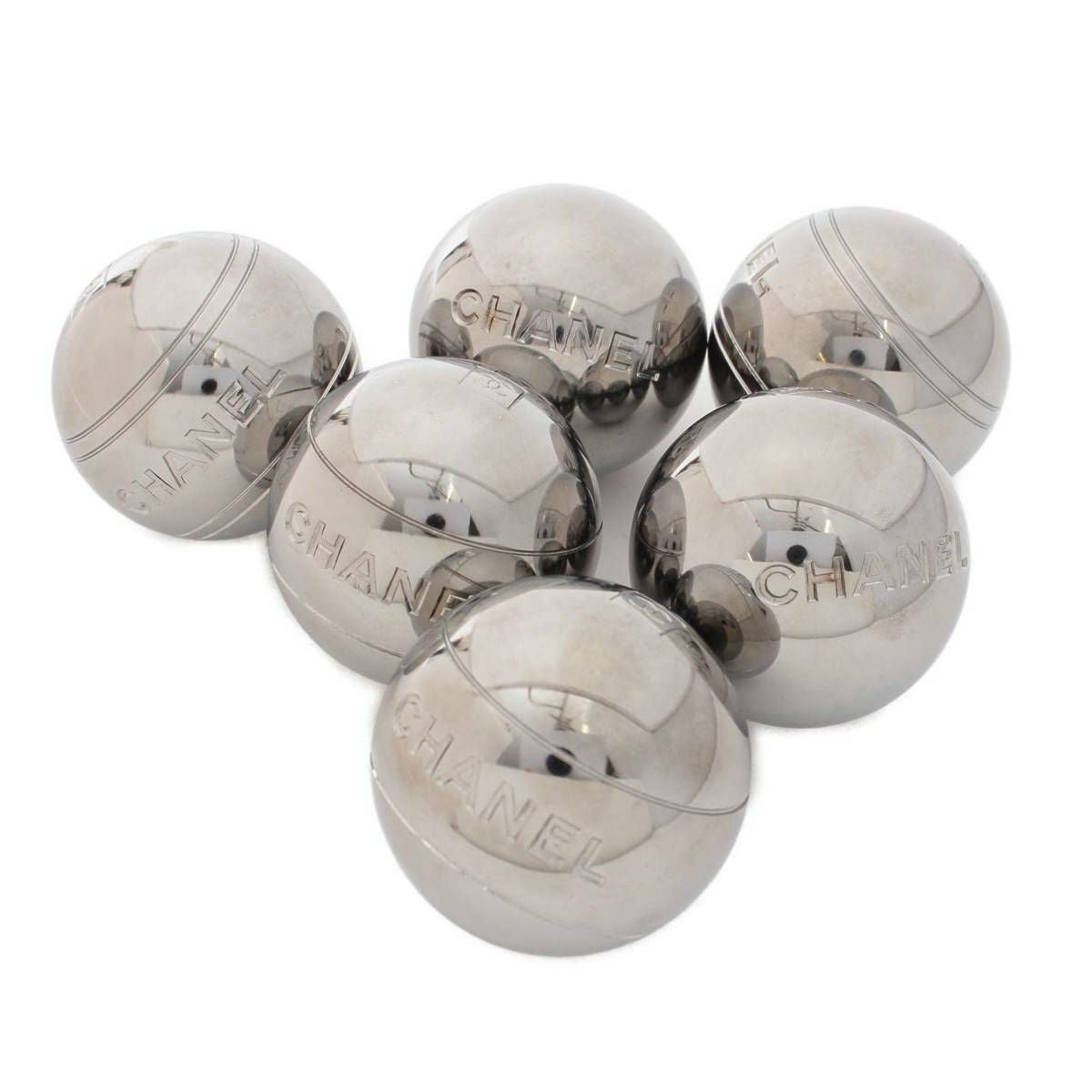 シャネル ココマーク ペタンクボール 6点セット シルバー | 中古通販