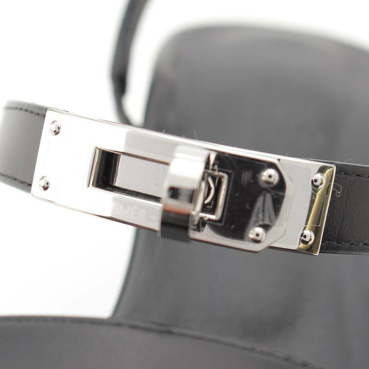 エルメス ケリー金具 グラムール 75 レザー ストラップ ヒール