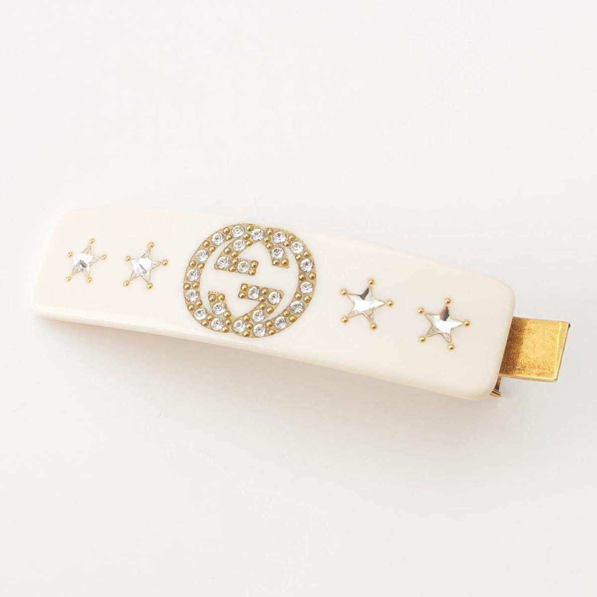 GUCCI　グッチ　正規品　インターロッキング　スター　ヘアクリップ グッチ Gucci グッチ インターロッキングG スター ラインストーン