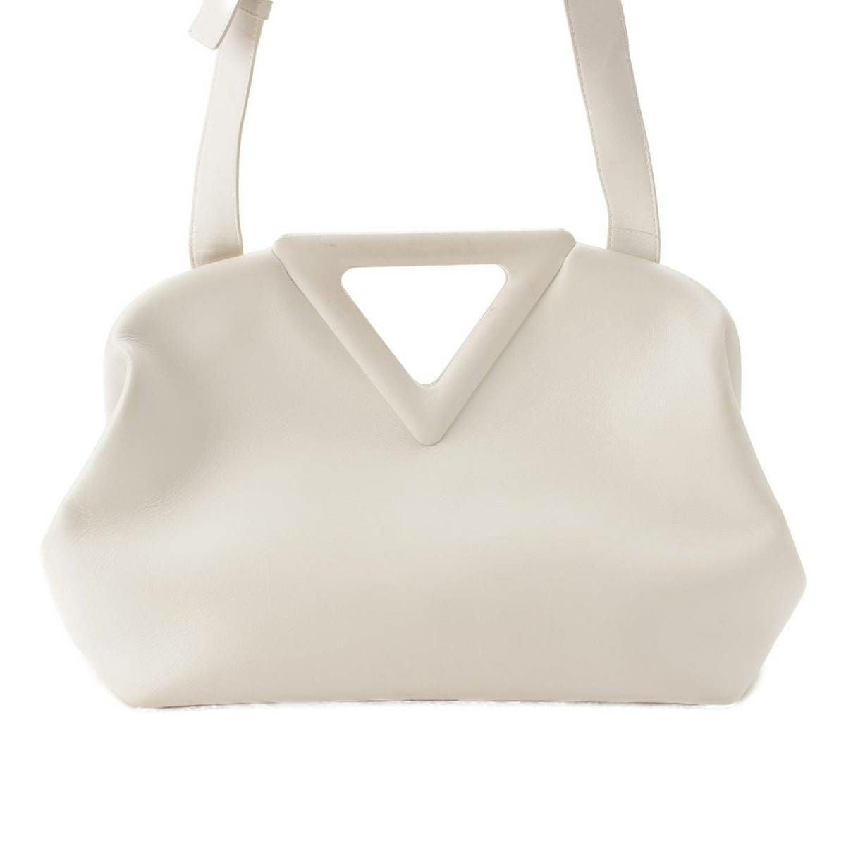 BOTTEGA VENETA ボッテガヴェネタ ホワイト レザー ハンドバッグ