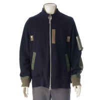 サカイ sacai 20aw メンズ ニット ドッキング ジャケット ブルゾン 20 