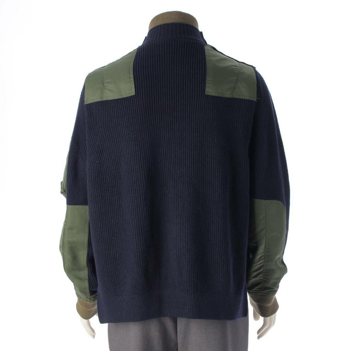 サカイ sacai 20aw メンズ ニット ドッキング ジャケット ブルゾン 20