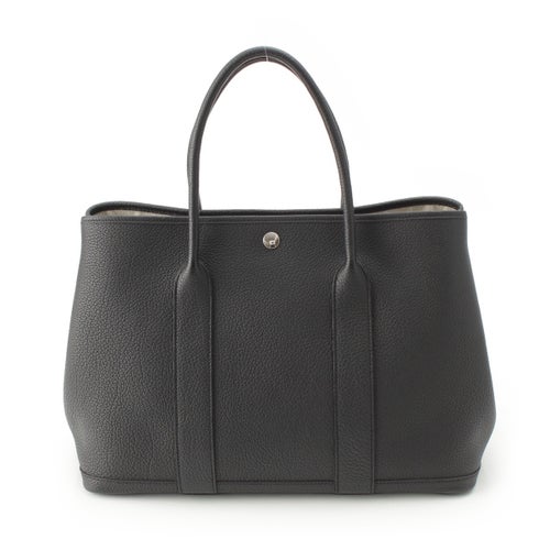 エルメス U刻印 ガーデンパーティ36 PM GARDEN PARTY36 PM ネゴンダ レザー トートバッグ ブラック