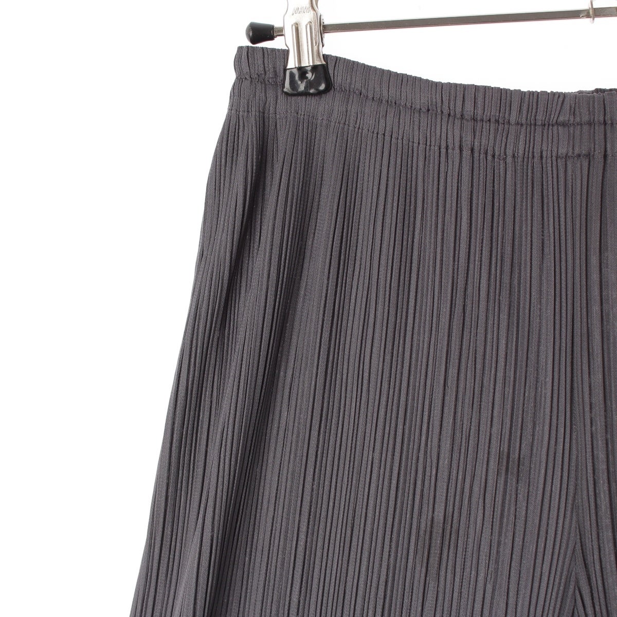 プリーツプリーズ　イッセイミヤケ　横プリーツ　サルエルパンツ　グレー イッセイミヤケ プリーツプリーズ PLEATS PLEASE ポリエステル ジョグ