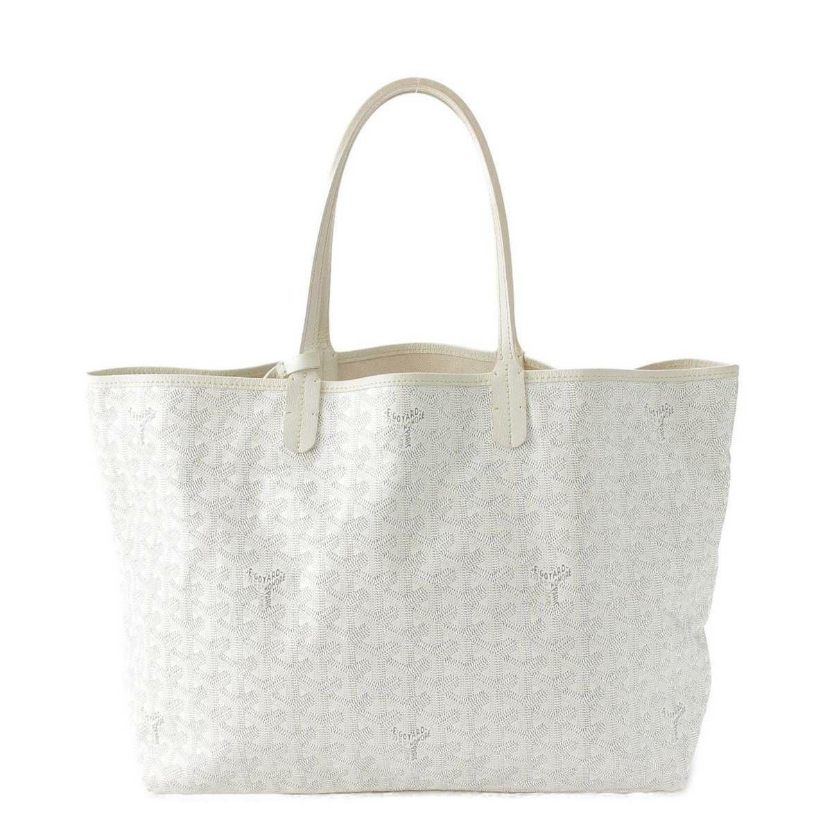 ゴヤール GOYARD サンルイPM ポーチ付き PVC×レザー トートバッグ
