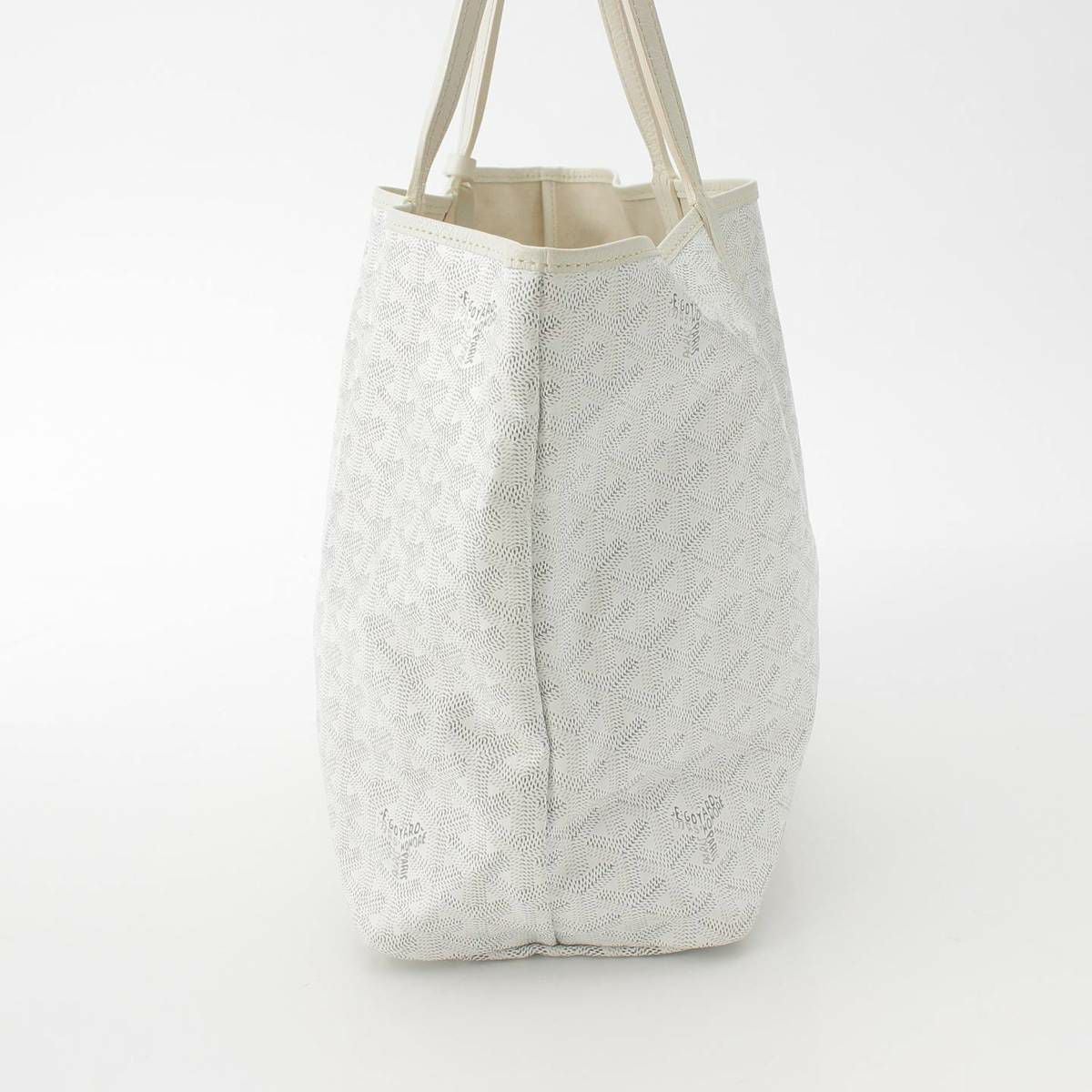 ゴヤール GOYARD サンルイPM ポーチ付き PVC×レザー トートバッグ