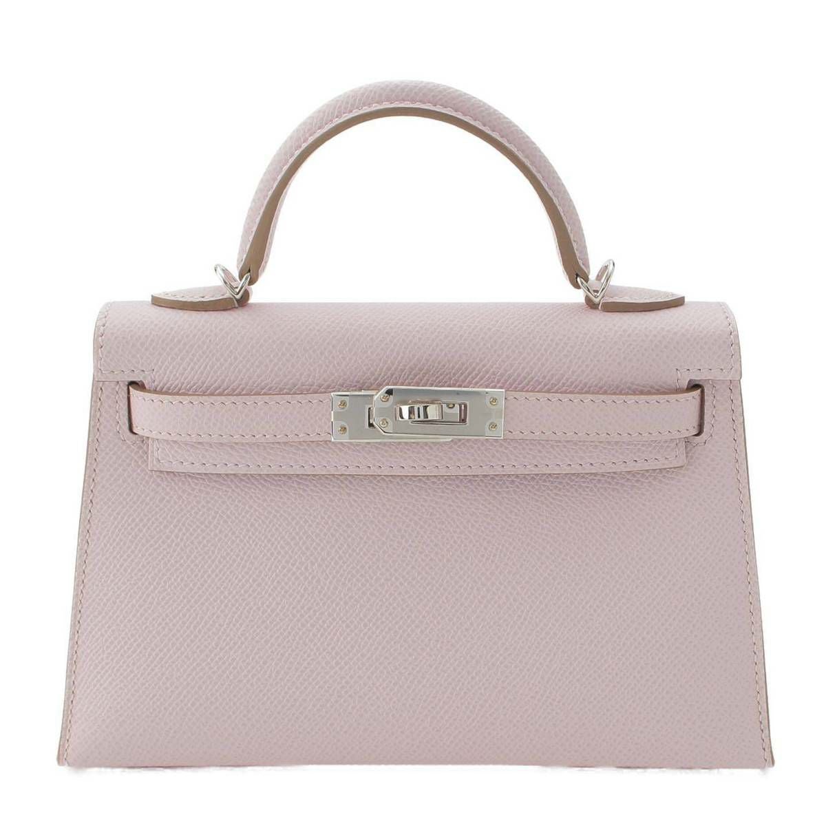 エルメス Hermes U刻印 ミニケリー2 ヴォーエプソン シルバー金具 2WAY