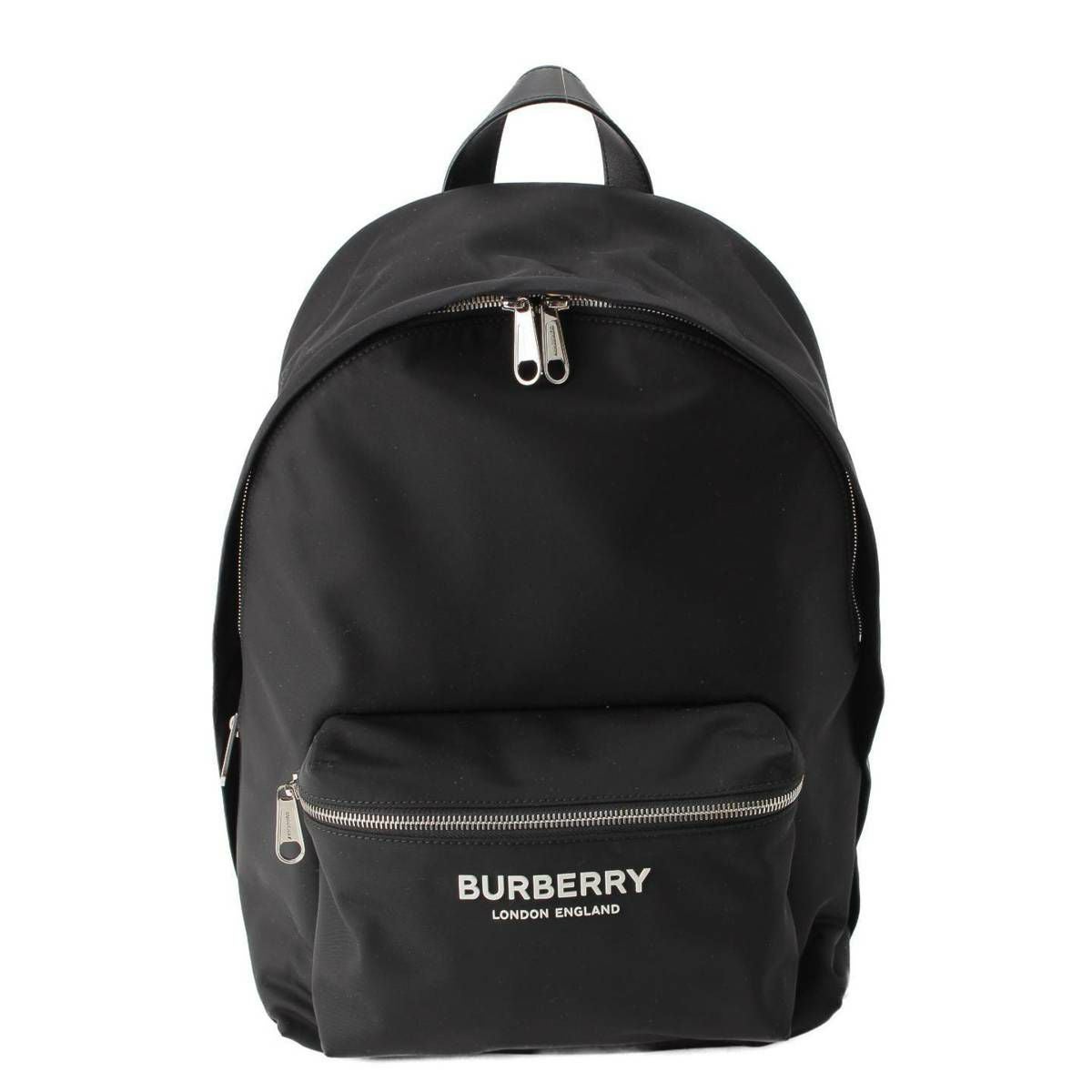 バーバリー Burberry ロゴプリント ナイロン×レザー バックパック