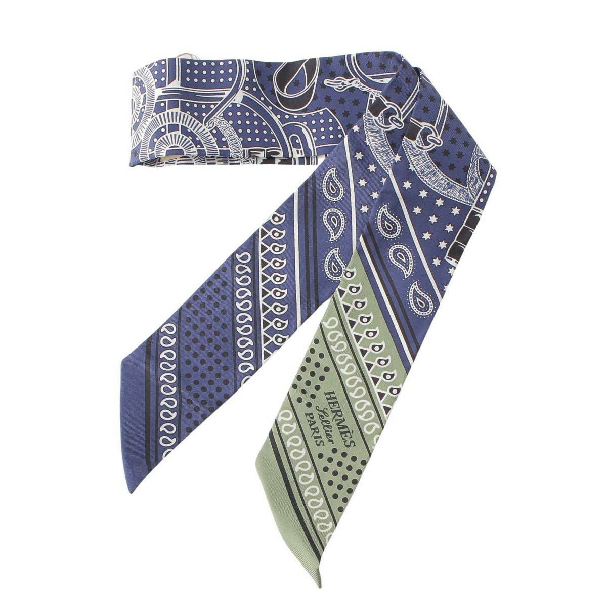 エルメス ツイリー シルク スカーフ Eperon d'Or Bandana バンダナ柄