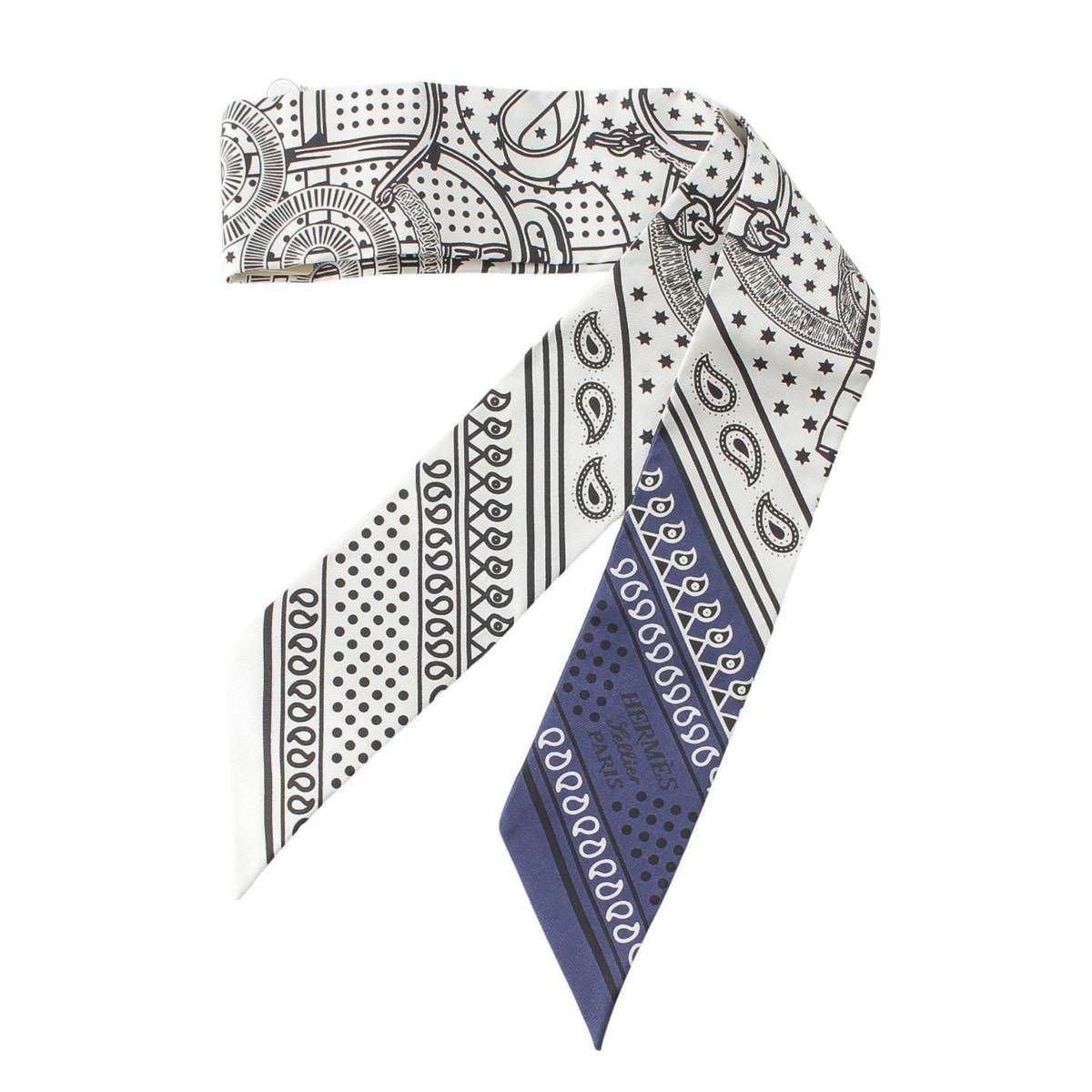 エルメス ツイリー シルク スカーフ Eperon d'Or Bandana バンダナ柄