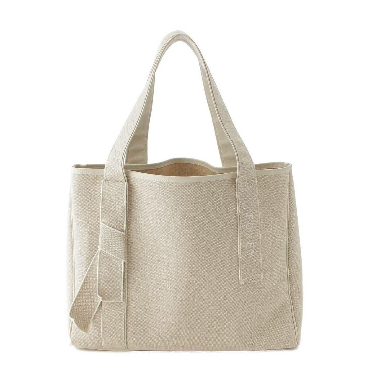 フォクシー Foxey Anytime Tote キャンバス×レザー エニタイム トート