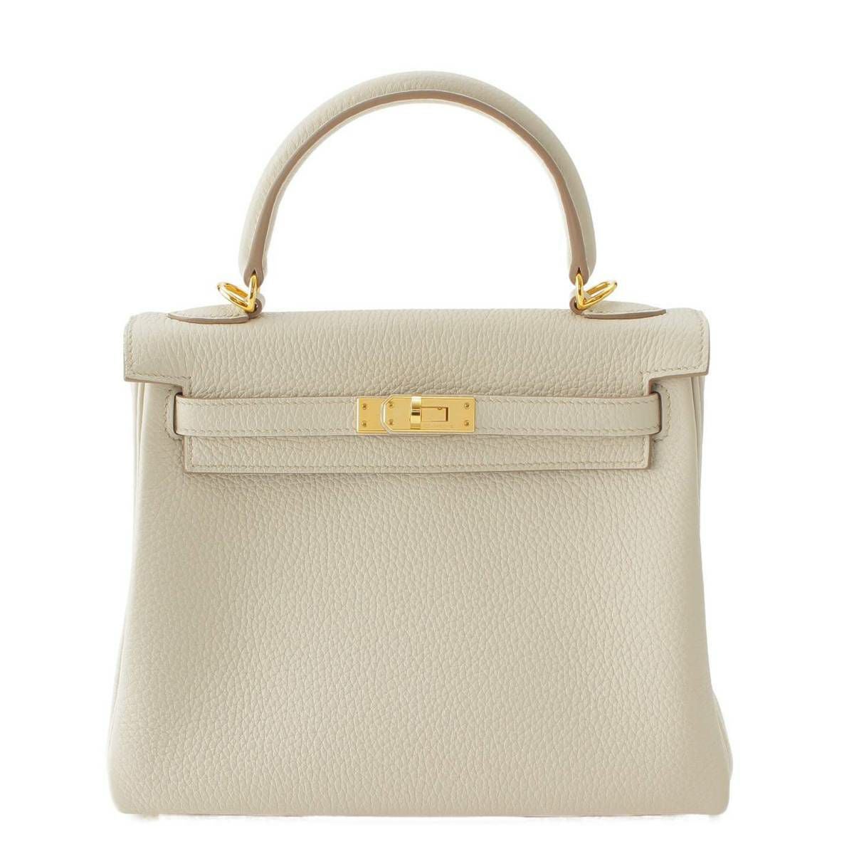 エルメス Hermes U刻印 ケリー25 トゴ 2way ショルダー ハンドバッグ