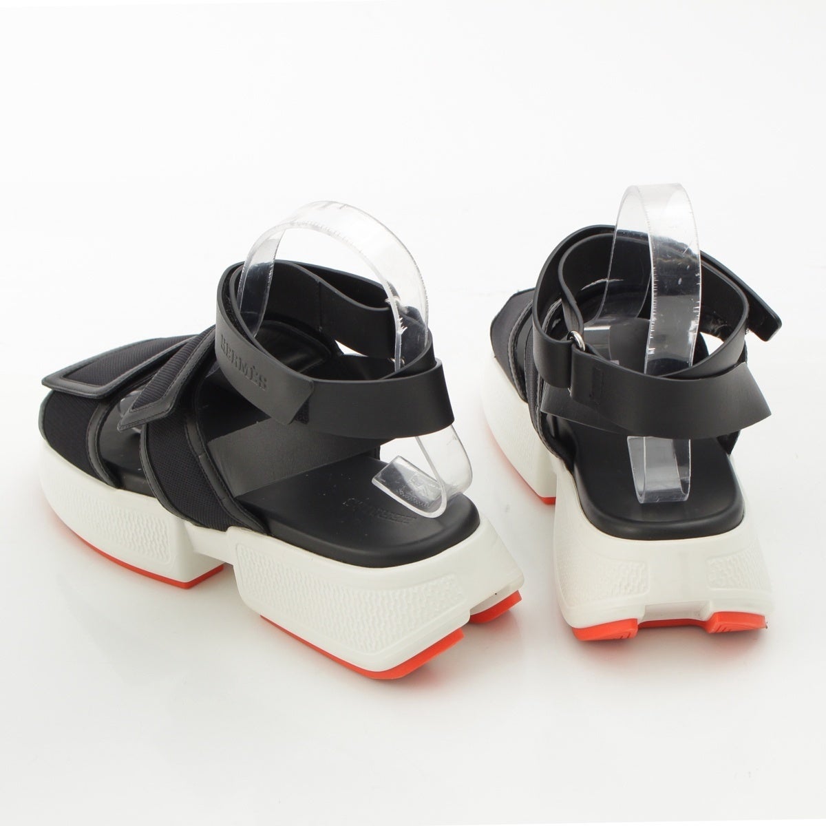 エルメス 23SS ギーク Geek レザー メッシュ ベルクロストラップ