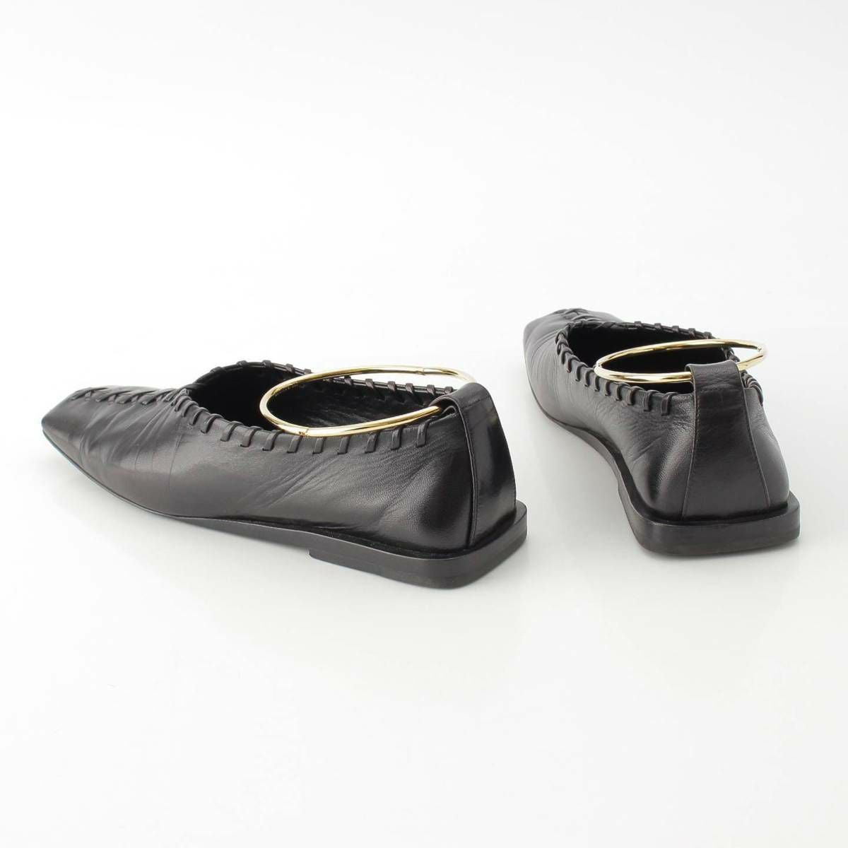 ジルサンダー Jil Sander メタルアンクレット フラット バレエシューズ